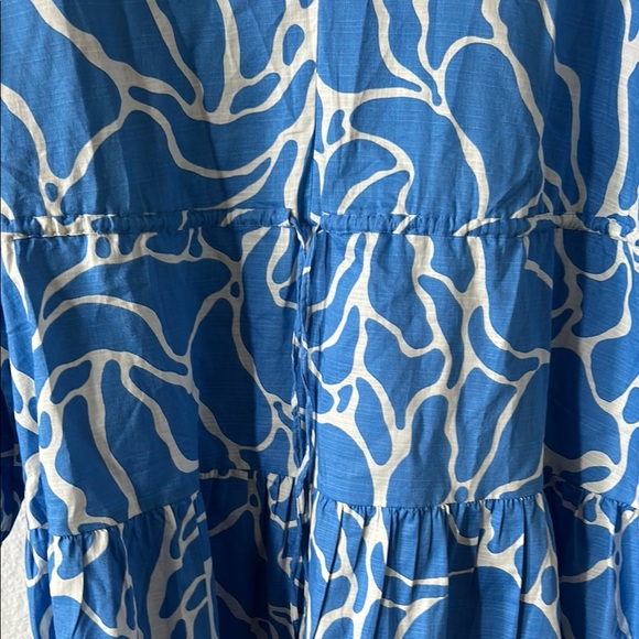 H&M Blue and White Abstract Dress - Picture 3 of 4